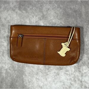 Radley London Brown Leather Wallet With Scottie Dog Charm